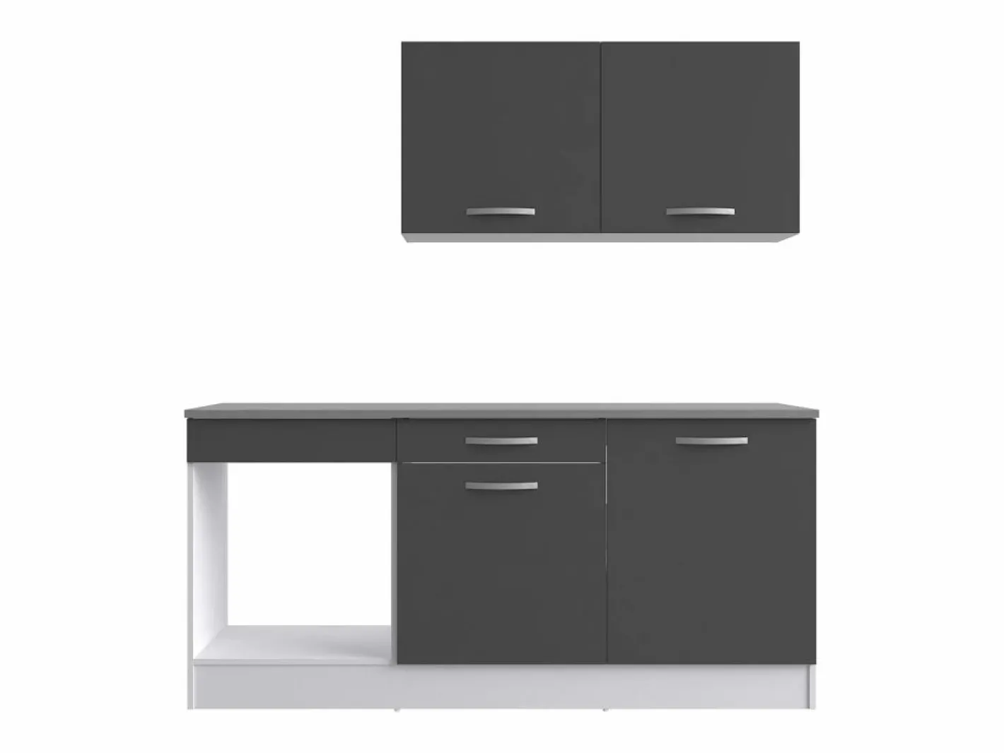 Cocina Modular Block Eko Gris 180 cm Blanco Hot