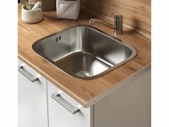Cocina para solteros alto brillo/ 160x46x81.6 r-line^Vicco