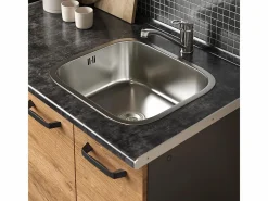 Vicco Cocina Completa|Cocina para solteros oro power roble/antracita 160x46x81.6 r-line