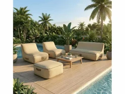 Coco Lounge Conjunto de jardín hinchable Boho color yute^ Outlet