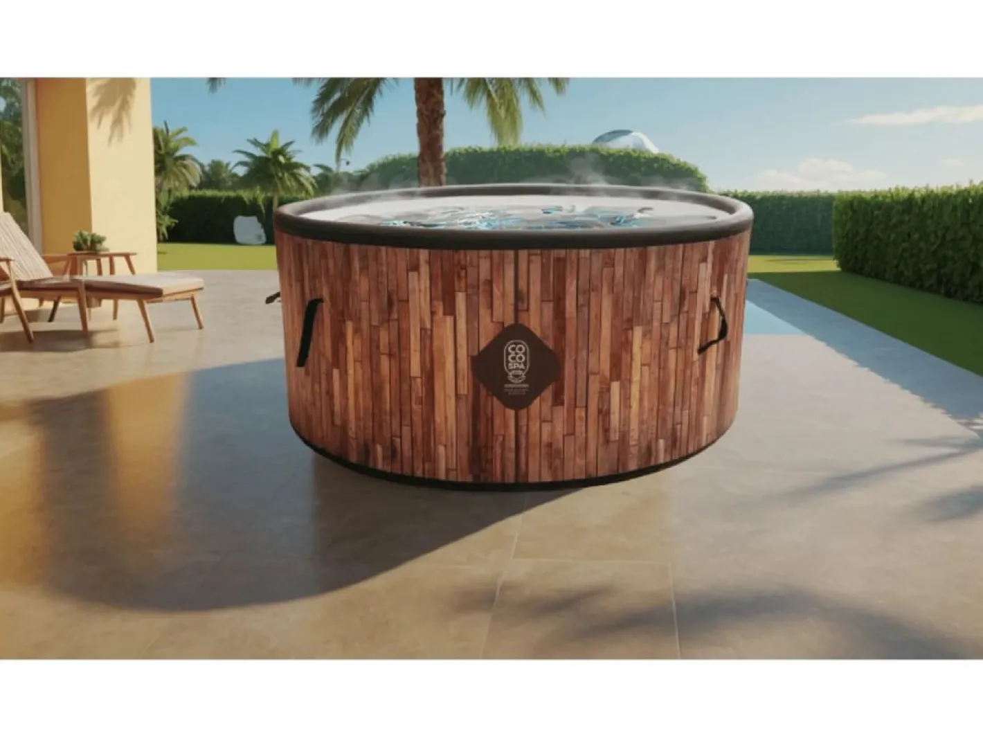 Spa Hinchable|Coco Spa Bali Spa Hinchable - 150 cm de Diámetro - 800 Litros - Motor de 2240 W - De 2 a 4 Personas