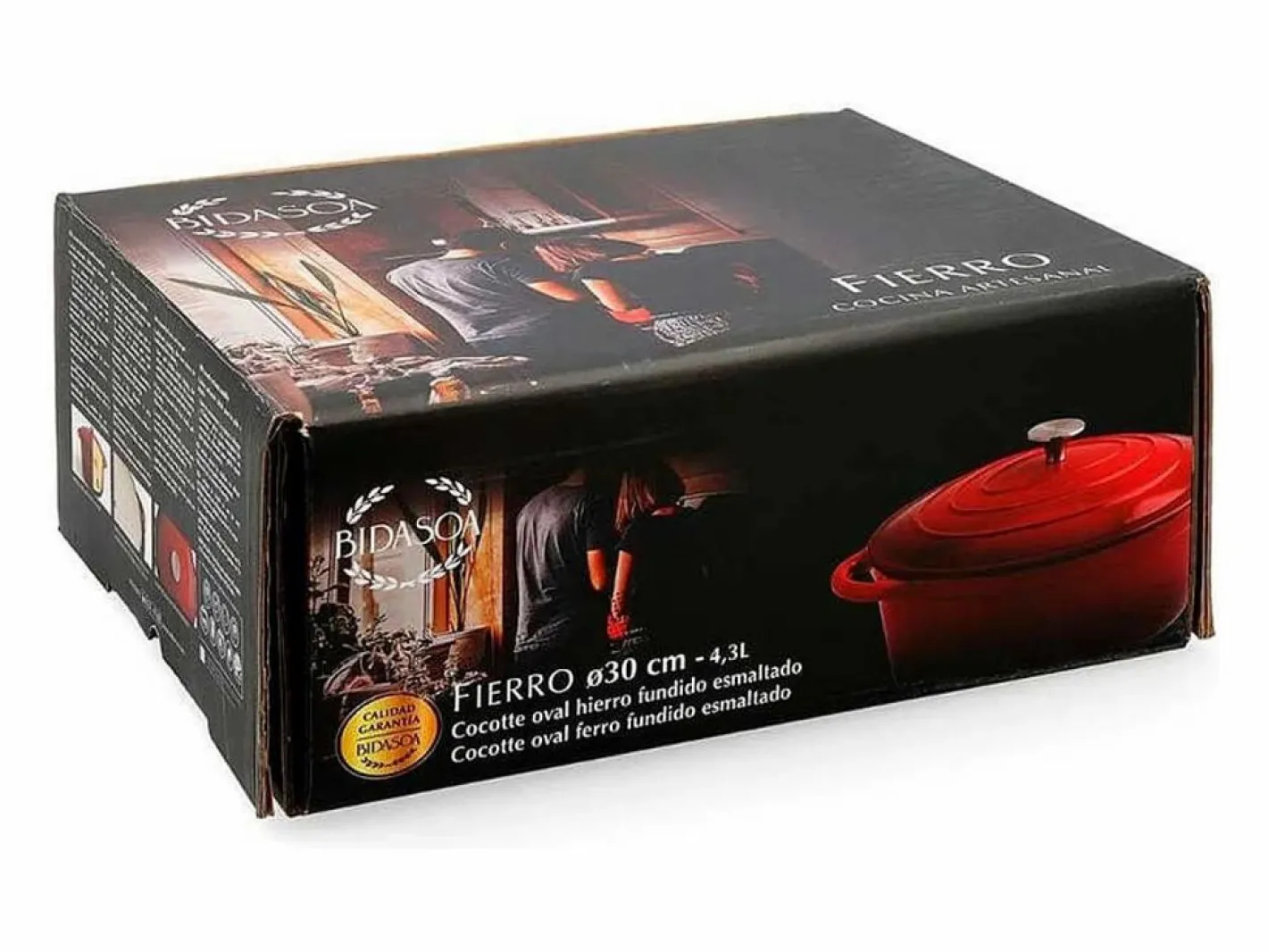 Cocotte Fierro Bidasoa 4,3L hierro fundido esmaltado 23x30 cm^ New