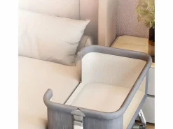 DripeX Mueble De Bebé|Cododo Cradle con colchón, almacenamiento, mosquitera, ruedas, 6 alturas, 92x55x83cm