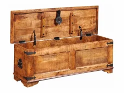 Cofre de almacenamiento de madera de mango rugosa^vidaxl Clearance