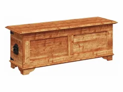 Cofre de almacenamiento de madera de mango rugosa^vidaxl Clearance
