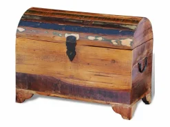 Cofre de almacenamiento de madera maciza reciclada ES164162^ Discount