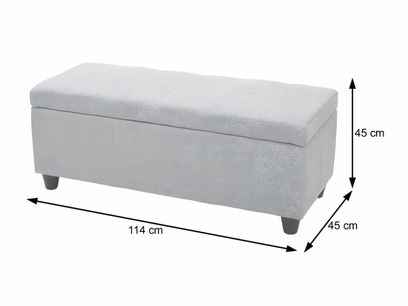 Cofre de almacenamiento Kriens, gris oscuro^MCW New