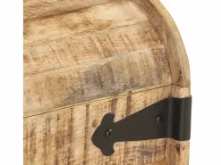 vidaxl Baúl Y Arcón|Cofres de almacenamiento 2 unidades madera maciza de mango