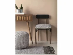 Ropa De Casa|Cojín cuero y algodón 45x45 cm