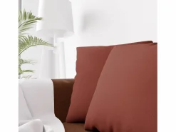 Soleil d'ocre Ropa De Casa|Cojín decorativo 45x45 cm Eclipse ladrillo, por
