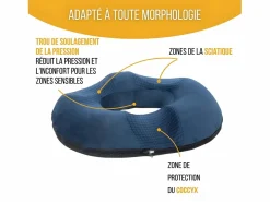 Inphysio Ropa De Casa|Cojín Donut para el Cóccix 44x44x7,5 COJÍN COCCIX