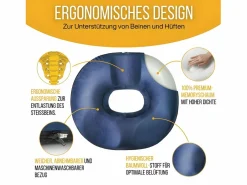 Inphysio Ropa De Casa|Cojín Donut para el Cóccix 44x44x7,5 COJÍN COCCIX