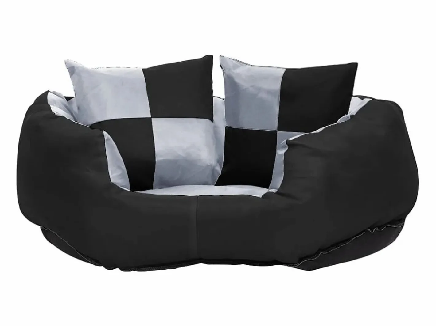 Clicnbuy Cojín para perro reversible y lavable y negro 65x50x20 cm Gris Online