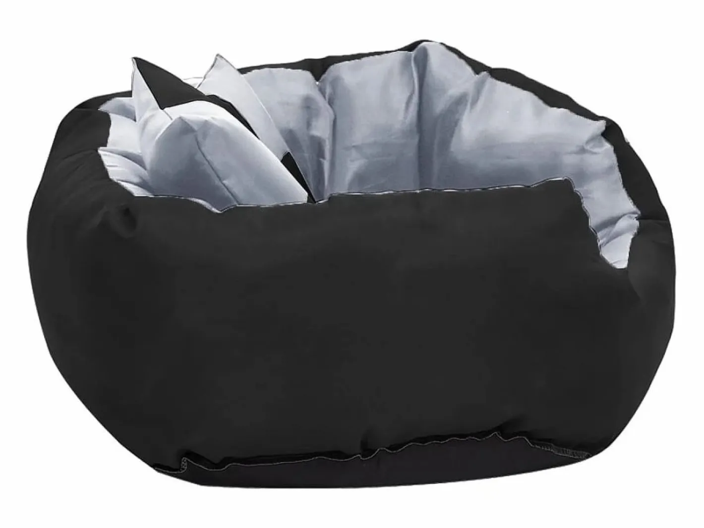 Clicnbuy Cojín para perro reversible y lavable y negro 65x50x20 cm Gris Online