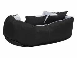 Clicnbuy Cojín para perro reversible y lavable y negro 65x50x20 cm Gris Online