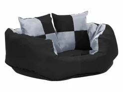 Clicnbuy Cojín para perro reversible y lavable y negro 65x50x20 cm Gris Online
