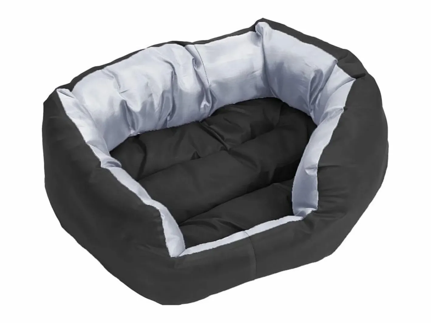 Clicnbuy Cojín para perro reversible y lavable y negro 65x50x20 cm Gris Online