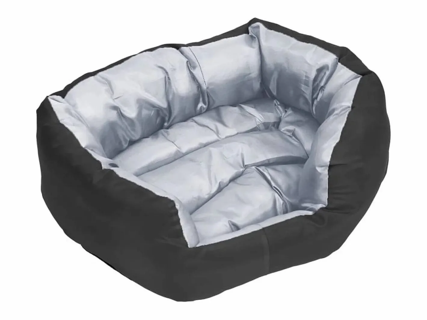 Clicnbuy Cojín para perro reversible y lavable y negro 65x50x20 cm Gris Online