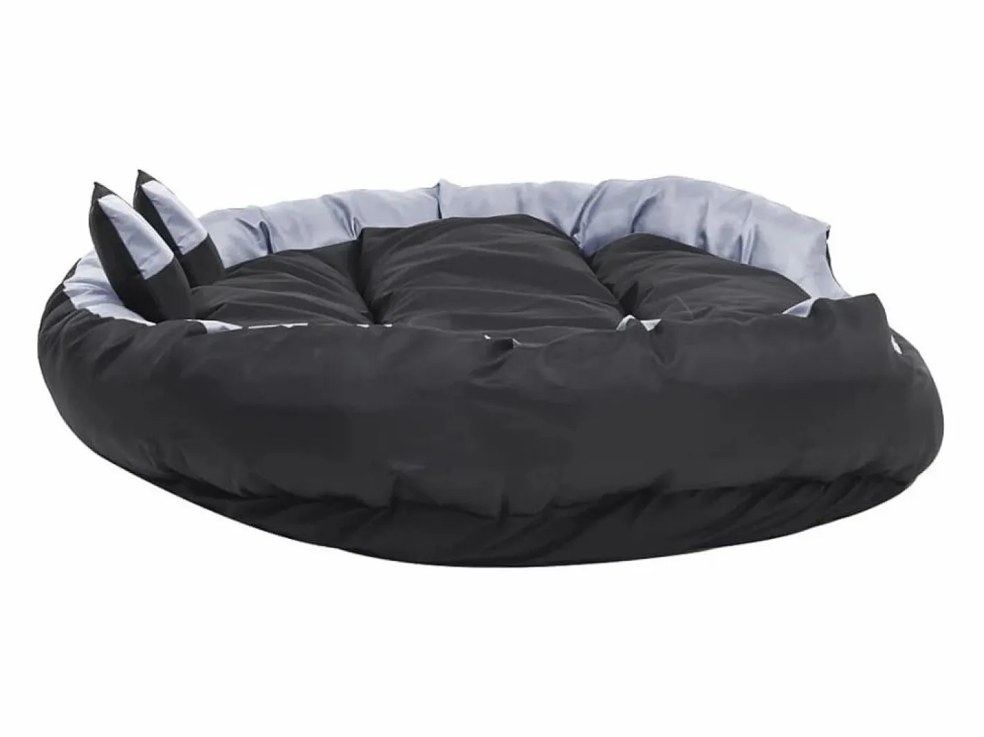 Clicnbuy Cama De Animales De Compañía|Cojín para perro reversible y lavable y negro 150x120x25 cm