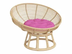 Cojín redondo tela Oxford Ø 60x11 cm ES525575 Rosa Online