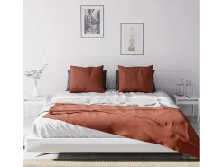 Soleil d'ocre Colcha, Edredón|Colcha 220x240 cm ADELE Azul Ladrillo