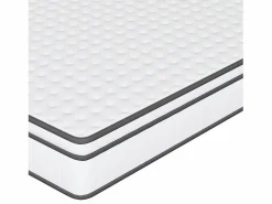 Colchón 140 x 190 cm - altura 25 cm - de espuma fría - ergonómico - con muelles ensacados - para niños y adultos^ Outlet