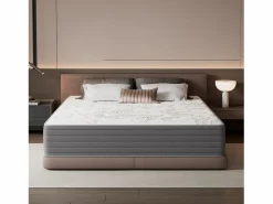 Colchón 140 x 200 cm con muelles ensacados de 7 zonas, firmeza H3, espuma de confort de 22 cm de grosor, anti-alérgico - HOMAVO New