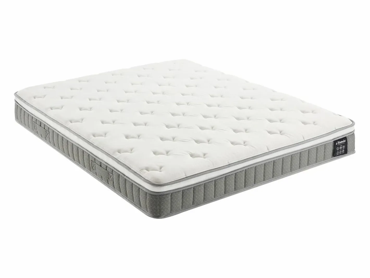 Ysmée Colchón Muelles Ensacados|Colchón Memoria De Forma|Colchón 180 x 200 cm king size muelles ensacados + viscoelástica 21 cm de grosor - VITOGO de YSMÉE