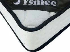 Ysmée Colchón Muelles Ensacados|Colchón Memoria De Forma|Colchón 160 x 200 cm Queen Size muelles ensacados 7 zonas y viscoelástica 22cm de grosor - LUREAN de YSMÉE