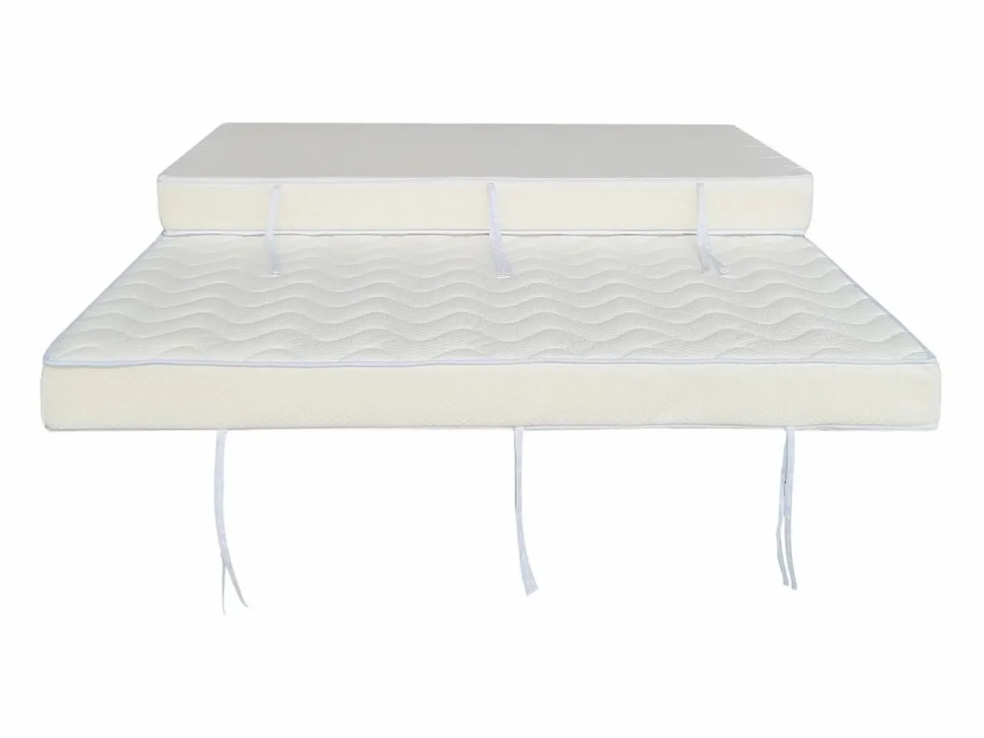 Ysmée Colchón acordeón gran confort 140x190 cm PARTY de Blanco Outlet