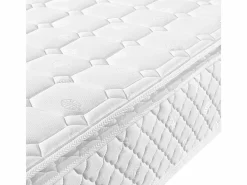Colchón de espuma fría de 160 x 200 cm con 7 zonas de muelles ensacados y cubrecolchón integrado, 25 cm de grosor, certificado Oeko-Tex, firmeza media^DripeX Discount