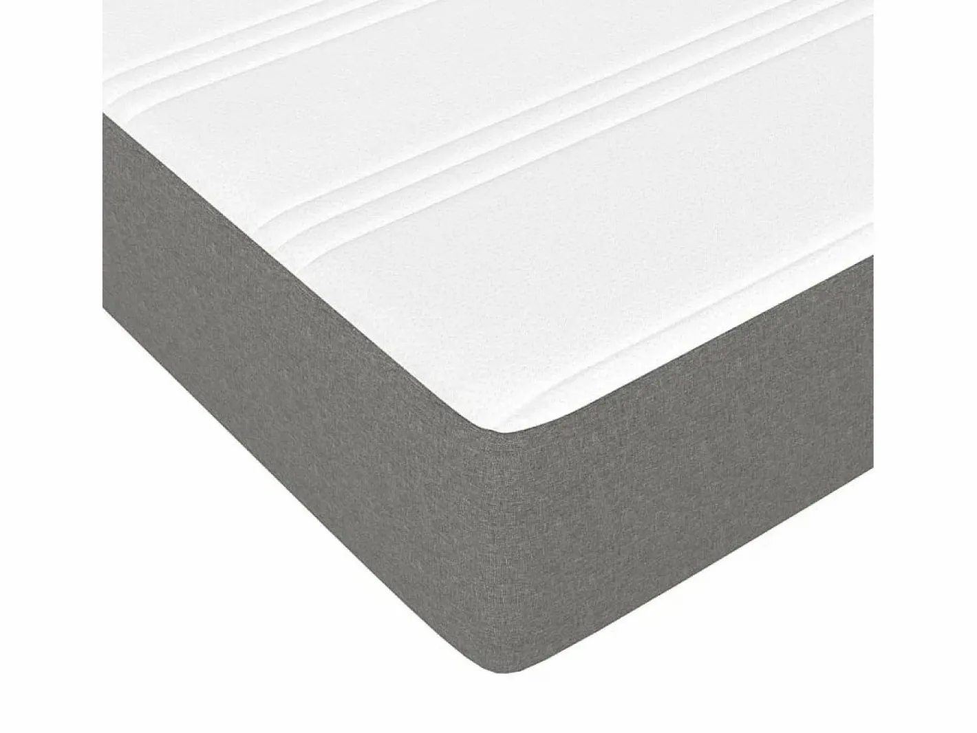 Colchones - 140X190Cm|Colchón de muelles ensacados tela gris oscuro 140x190x20 cm ES817368