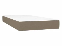 Colchón de muelles ensacados tela gris taupe 90x190x20 cm ES845698^ New