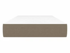 Colchón de muelles ensacados tela gris taupe 90x190x20 cm ES845698^ New