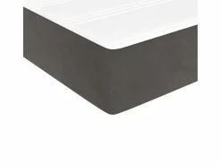 Colchones - 90X190Cm|Colchón de muelles ensacados terciopelo gris oscuro 90x190x20cm ES976785