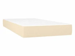 Colchón de muelles ensacados tela color crema 90x190x20 cm ES386969 New