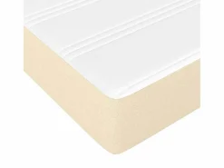 Colchón de muelles ensacados tela color crema 90x190x20 cm ES386969 New
