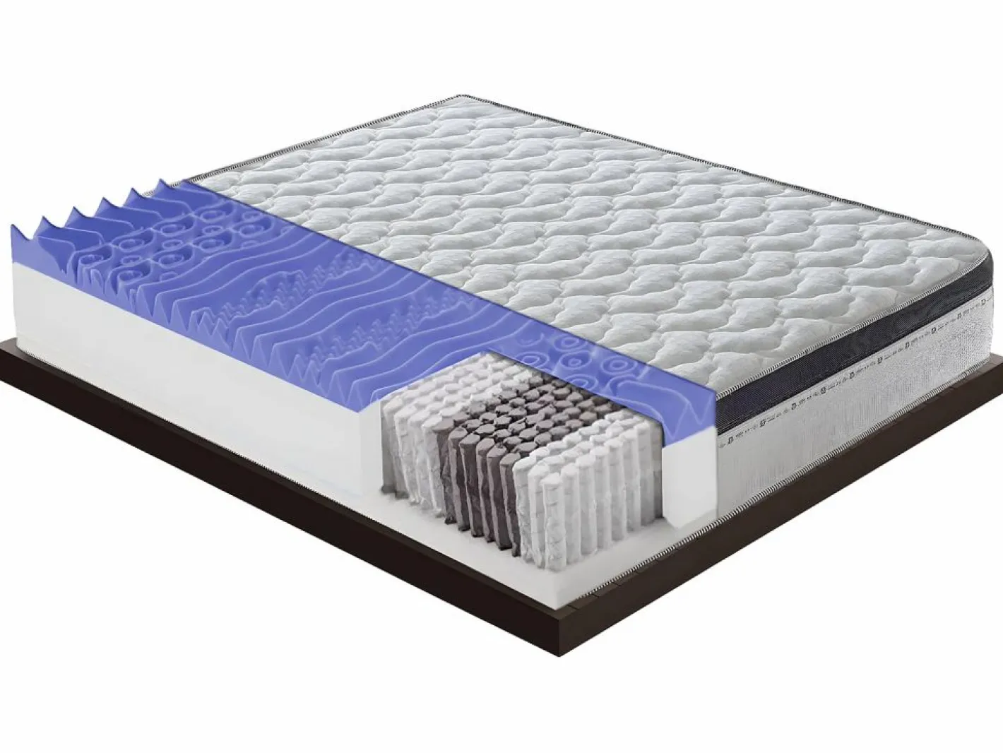 Colchón de muelles ensacados y viscoelástico - 13 zonas de confort - 27 cm de altura 140x200^I Love Sleep Discount