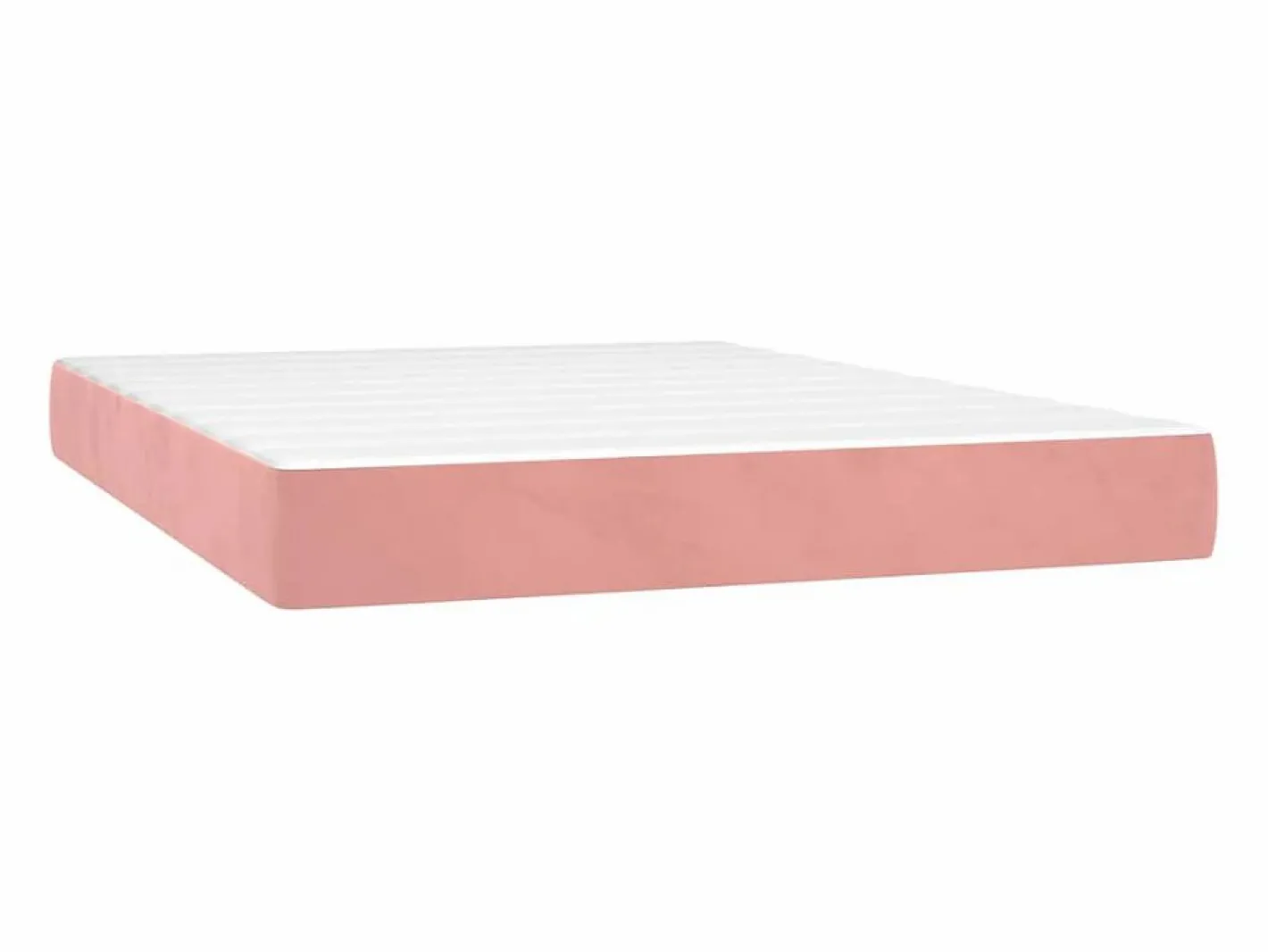 Colchones - 140X190Cm|Colchón de muelles ensacados terciopelo rosa 140x190x20 cm ES259372