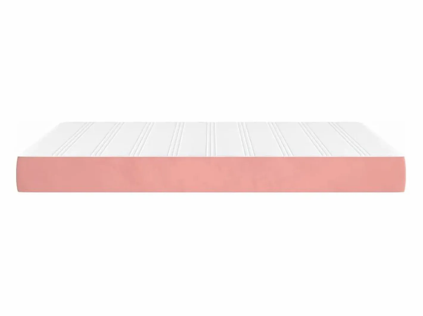 Colchones - 140X190Cm|Colchón de muelles ensacados terciopelo rosa 140x190x20 cm ES259372