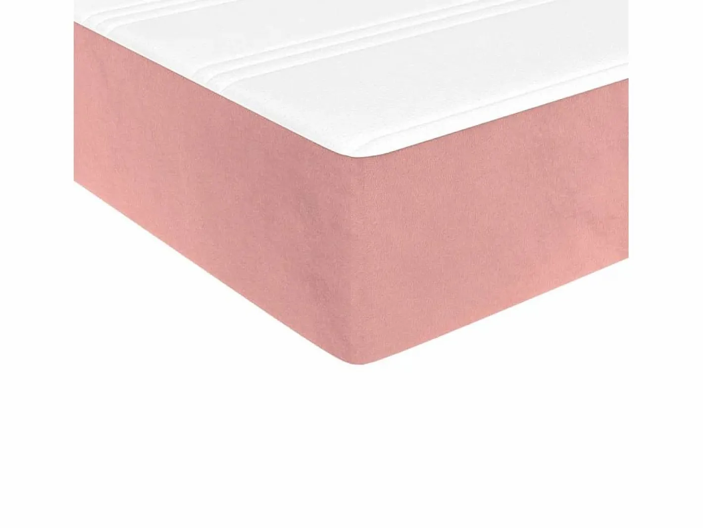 Colchones - 140X190Cm|Colchón de muelles ensacados terciopelo rosa 140x190x20 cm ES259372