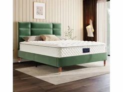 ModernLuxe Colchones - 160X200Cm|Colchón de muelles 160x200 cm espuma espesor 25 cm - dureza H3 - funda acolchada de microfibra - Blanco