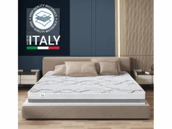 The White Stone Colchón Espuma|Colchón Memoria De Forma|Colchón Doble 150 x 220 Memory Foam | Premium Quality | altura 22 cm | Made in Italy