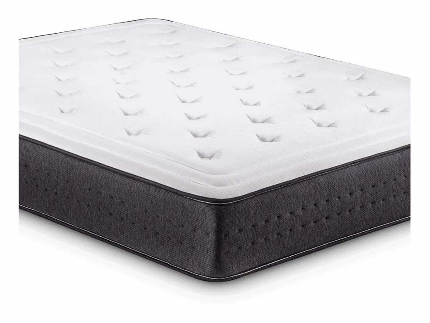 Colchones - 180X200Cm|Colchón Eco Prince núcleo muelle ensacado Maxi Pocket 17 blanco 180x200 cm