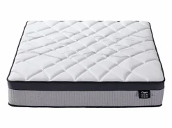 Ysmée Colchón híbrido 140 x 190 cm con muelles ensacados de 5 zonas y sobrecolchón PATNOS de YSMÉE Blanco Discount