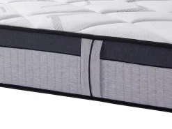 Ysmée Colchón híbrido 140 x 190 cm con muelles ensacados de 5 zonas y sobrecolchón PATNOS de YSMÉE Blanco Discount