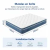 DripeX Colchones - 160X200Cm|Colchón Híbrido 160x200cm - esp.27cm - muelles ensacados 7 zonas - hipoaalergénico - transpirable - Medio-Firme