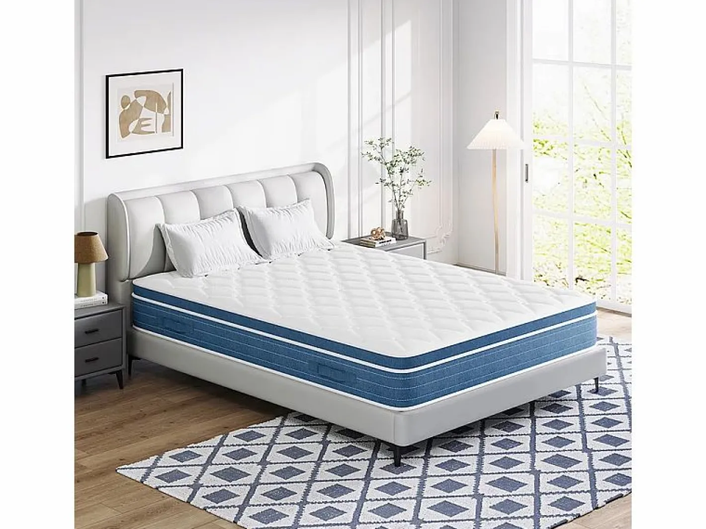 DripeX Colchón Híbrido 120x200cm - esp.27cm - muelles ensacados 7 zonas - hipoaalergénico - transpirable - Medio-Firme Sale