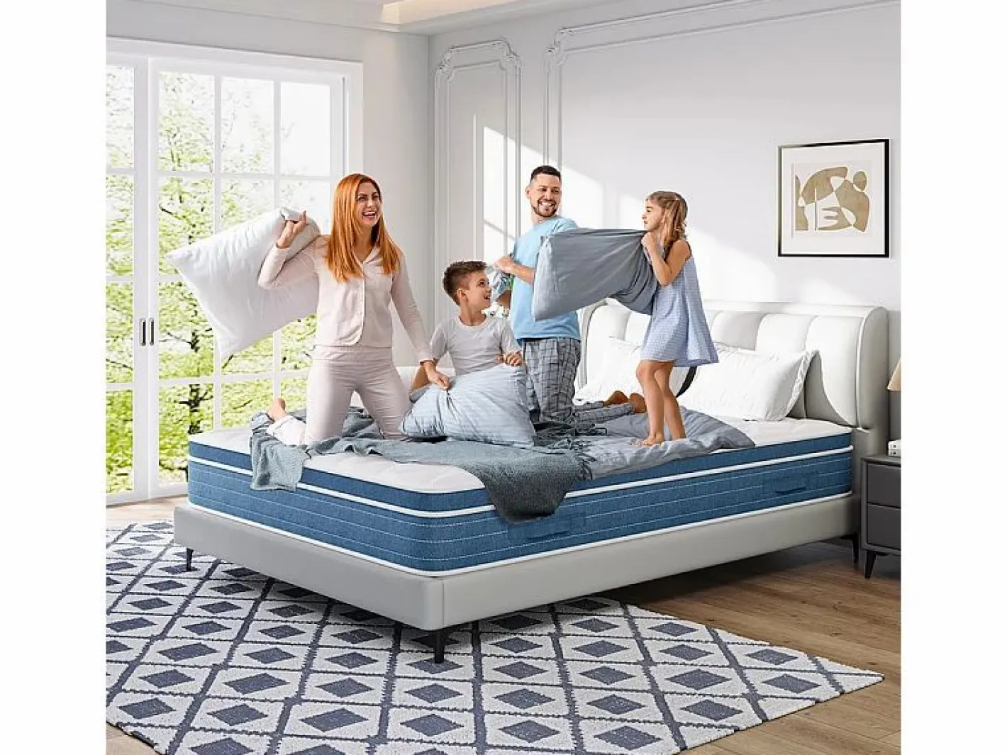DripeX Colchón Híbrido 120x200cm - esp.27cm - muelles ensacados 7 zonas - hipoaalergénico - transpirable - Medio-Firme Sale
