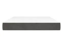 Colchón muelles ensacados terciopelo gris oscuro 140x190x20 cm ES693386^ Clearance